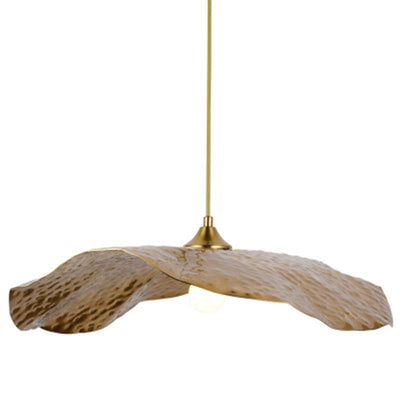 The Lotus. Gold leaf chandelier